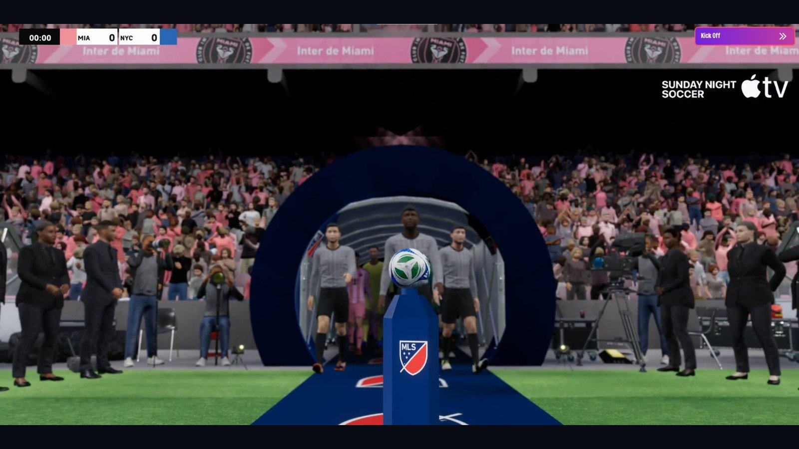 Kick-off cutscene